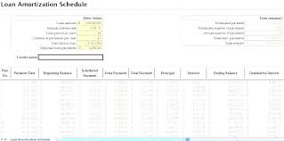 Amortization Calculator Excel Download In Loan Ule Car