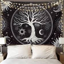 Wall Tapestry Hippie Sun Moon
