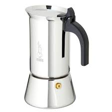 Fill the base with water, fill the filter with coffee. Bialetti Venus Stainless Steel Stovetop Espresso Maker Moka Pot 4 Cup