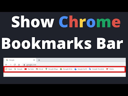 show bookmarks bar in google chrome