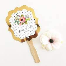 personalized fl garden gold paddle fans