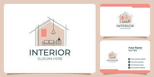 interior designer business card vector