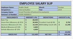 formula to calculate salary in excel