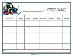 Household Schedule Template Home Chores Schedule Template