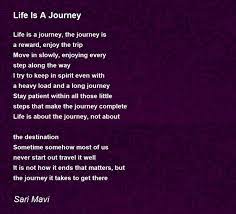 life is a journey poem by sari mavi