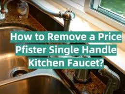 how to remove a pfister single