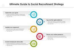 The recruitment plan should clearly define the strategies to find the best employees in the job market. Ultimate Guide To Social Recruitment Strategy Powerpoint Presentation Sample Example Of Ppt Presentation Presentation Background