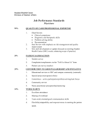 Physicians Job Performance Standards Ms Word