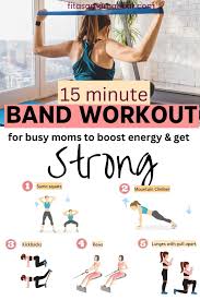 resistance band workout for busy moms