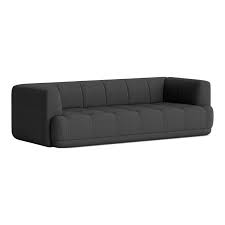 Hay Quilton 3 Seater Sofa Dark Grey
