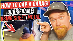 how to cap a garage door frame using