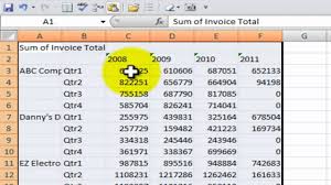 how to convert a pivot table to a