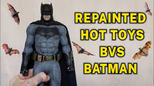 repainting hot toys bvs batman batsuit