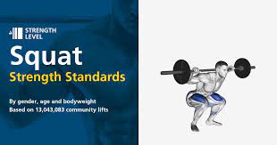 squat standards for men and women kg