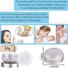 powder puff loose powder container