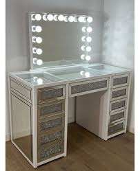 mirrored vanity desks bright beauty