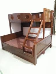 Double Wood Queen Size Bunk Bed