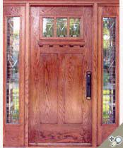 stained glass entrance doors