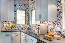 Now, this is one kitchen backsplash idea that goes way beyond the basic concept of splash. backsplashes can run the entire length of the counter, not only just the area behind the sink. Mosaic Tile Backsplashes For The Kitchen Eye Candy Inspiration Curbly