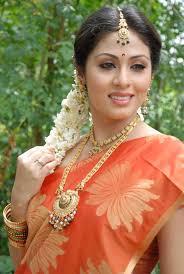 Beauty Galore HD : Sadha Gorgeous And Hot In Orange Saree