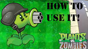 How to use Gatling Pea in Plants vs Zombies - YouTube