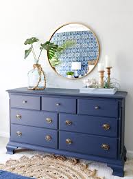19 Navy Painted Furniture Makeovers