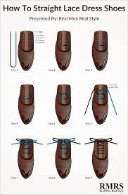 how to lace your dress shoes straight