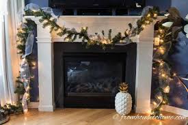 christmas garland for the fireplace mantel