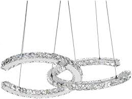 Antilisha Modern Chandelier Lighting Ceiling Girls Bed Room Crystal Chandeliers Led Lighting Fixtures Small Medium Size 2 C Ring Pendant Lights For Bath Room Entry Way Bedroom Cool White Amazon Com