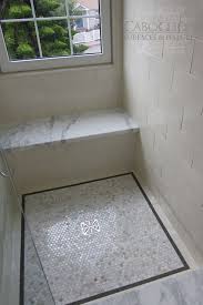 Marble Penny Tiles Transitional