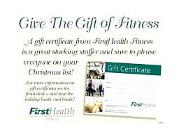 Gift Certificate Template Fitness Crossing The Season To