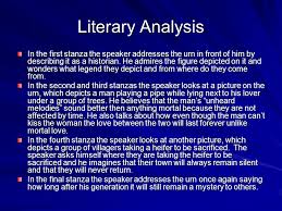 Forever wilt thou love  and she be fair   Ode to a Grecian Urn     studylib net Ode on a Grecian Urn is filled with literary motifs and romantic language   This lesson plan includes Ode on a Grecian Urn TPCASTT analysis of imagery  and    