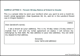 Free Notice Of Lease Termination Letter From Landlord To