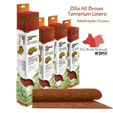 zilla terrarium liner brown orted