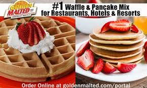 golden malted waffle pancakes mi