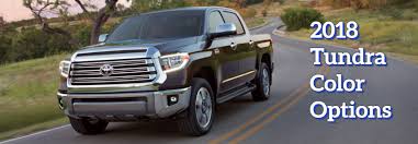 2018 Toyota Tundra Exterior Colors And Interior Options