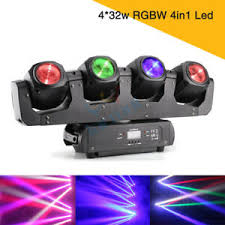 4 32w Rgbw 4in1 Led 4 Eyes Beam Moving Head Lights Dmx Stage Dj Lighting Ebay