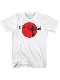 karate kid logo tee white t shirt