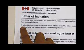 lettre d invitation pour visiter le canada