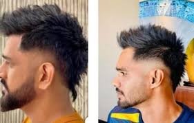 dhoni like new hairstyle