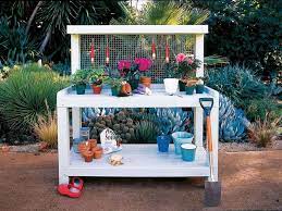 10 Free Potting Bench Plans For You To Diy