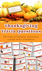 Rd.com knowledge facts there's a lot to love about halloween—halloween party games, the best halloween movies, dressing. Thanksgiving Trivia Questions Free Printable Cards Organized 31