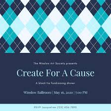 Blue Argyle Black Tie Invitation Event Program Template