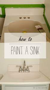 how to paint a sink it all started