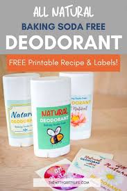 a natural deodorant recipe that