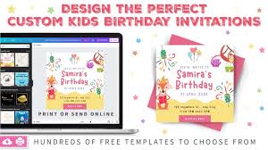 birthday invitations for kids world