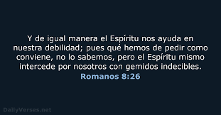 romanos 8 26 versículo de la biblia