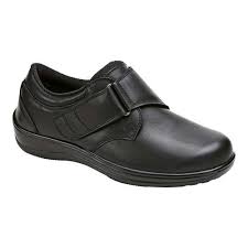 Womens Orthofeet Acadia Size 105 Xw Black Leather