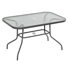 Outsunny Glass Top Garden Table Curved