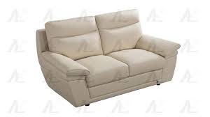 cream italian leather sofa set 3pcs